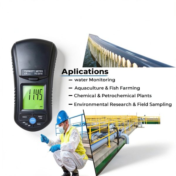 Scientific Turbidity Meter, Water Quality Meter Handheld Turbidity Meter for Field and Lab, Pharmaceutical Plants, Turbidimeter for Water Test with Factory Calibration Certificate Model: TU-2016-4