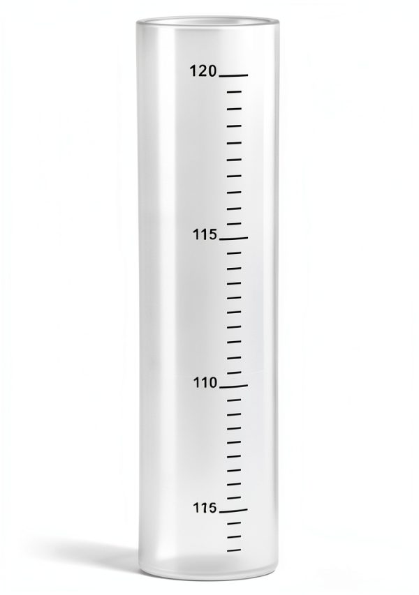 Turbidity Tube with Secchi Disk by EISCO 120cm Shatter Resistant-1