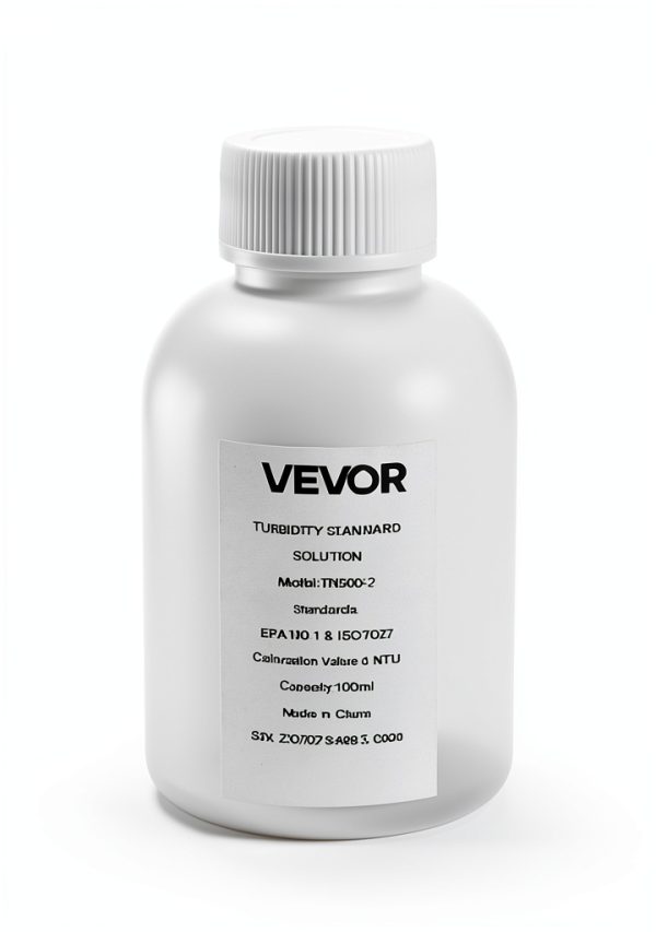 VEVOR Turbidity Calibration Solution, 0 NTU, 100 ml Capacity, Standard Turbidity Solution Refill for Turbiditymeter, Zero-Drift for Stable Concentration, Ready to Use, for Both White and Red Light-4