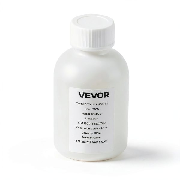 VEVOR Turbidity Calibration Solution, 0 NTU, 100 ml Capacity, Standard Turbidity Solution Refill for Turbiditymeter, Zero-Drift for Stable Concentration, Ready to Use, for Both White and Red Light-7