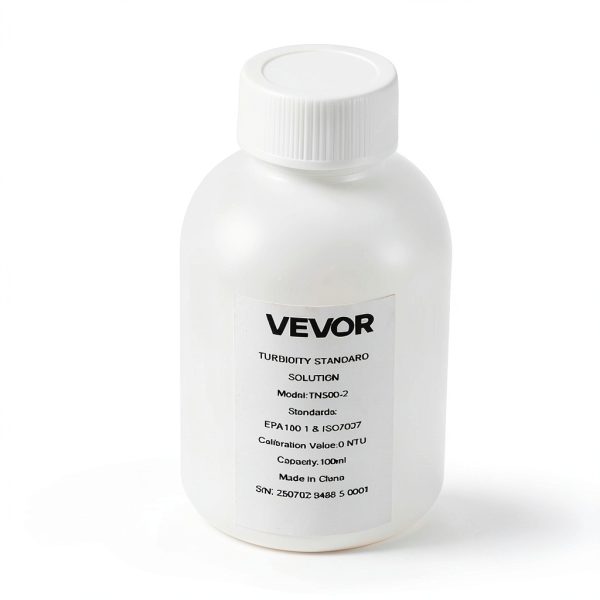 VEVOR Turbidity Calibration Solution, 0 NTU, 100 ml Capacity, Standard Turbidity Solution Refill for Turbiditymeter, Zero-Drift for Stable Concentration, Ready to Use, for Both White and Red Light-8