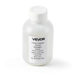 VEVOR Turbidity Calibration Solution, 0 NTU, 100 ml Capacity, Standard Turbidity Solution Refill for Turbiditymeter, Zero-Drift for Stable Concentration, Ready to Use, for Both White and Red Light-0