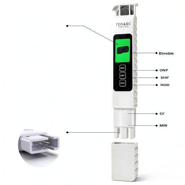 Water Quality Tester KuliChili 4-in-1 TDS EC Temp Meter Portable-2
